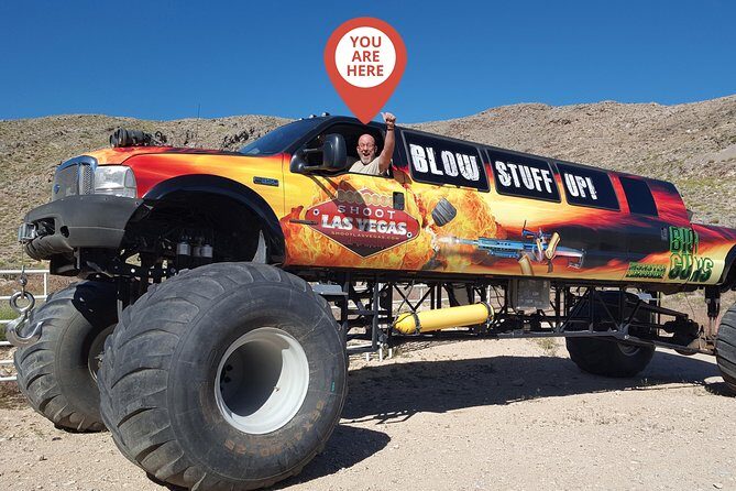 Monster Truck Drive and Shoot Combo Package - A Thrilling Combo in Las Vegas: Monster Truck Drive & Shooting Experience