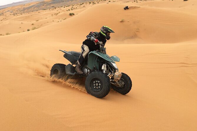 Morning Desert Safari plus Quad Bike, Sandboard and Camel ride - The Return and Reflection