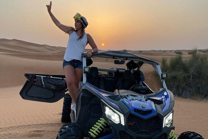 Morning Desert Safari with Buggy Ride & Sandboarding Shared Car - Key Points