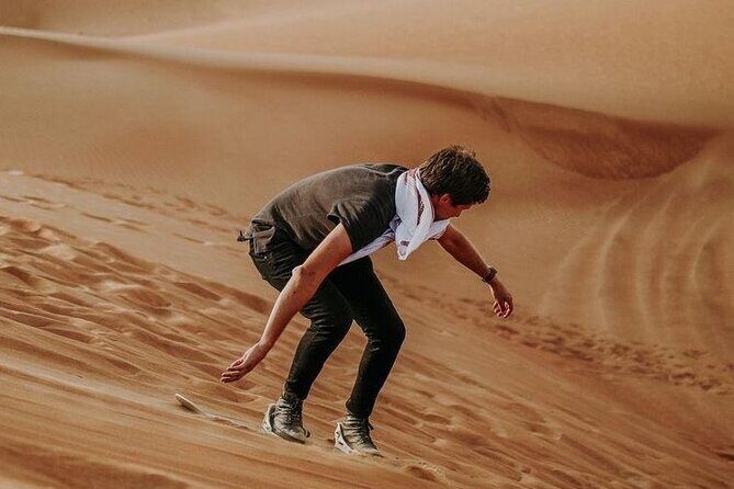 Morning Quad Biking & Red Sand Desert Safari , Camel Ride, Sand Boarding - Refreshments and End of Tour