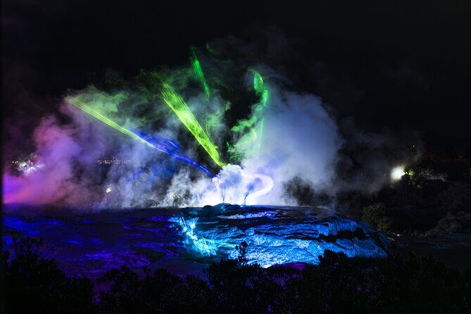 Mrama: Geyser Light Trail at Te Puia - A Closer Look at the Geyser Light Trail Experience