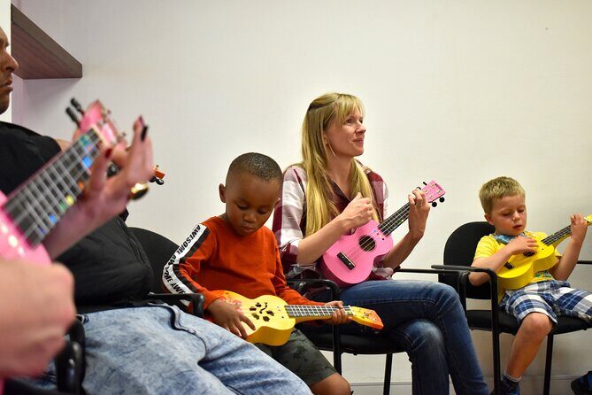 Music Magic: Ukulele & Djembe Drum Intro Lesson w/ NGO Kids add-on - An Engaging Introduction to Music and Community in Cape Town