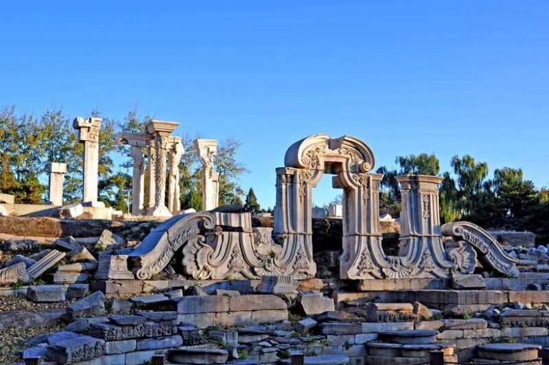 Mutianyu Great Wall, Summer Palace & Old Palace Private Tour - Old Summer Palace: Haunting Beauty and Reflection
