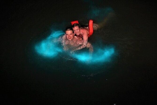 Mystic Lagoon Night-Time Cruise and Swim from Montego Bay & Trelawny - Key Points