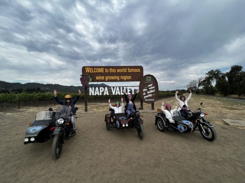 Napa Valley: Napa Valley Guided Sidecar Tour with 3 Wineries - Reviews and Real Experiences