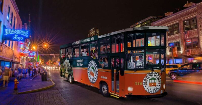 Nashville: Music City Nighttime Trolley Tour - An Introduction to Nashville’s Nightlife and Music Heritage