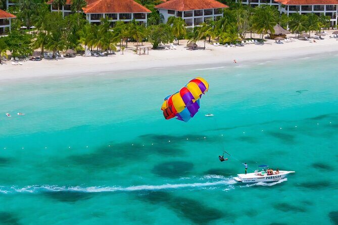 Negrils Seven Miles Beach, Rick's cafe and Parasailing Tour. - Key Points