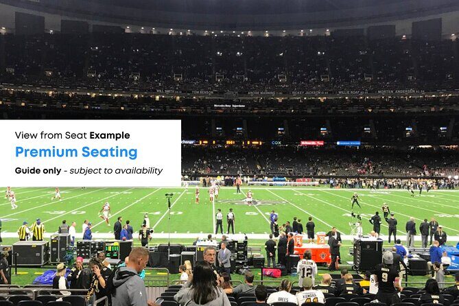 New Orleans Saints Football Game Ticket at Caesars Superdome - Practical Details and Considerations