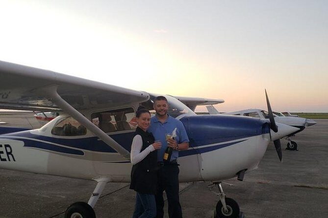 New Orleans VIP Sightseeing Flight with Champagne & Chocolates or Wine & Cheese - The Gourmet Touch: Champagne & Chocolates or Wine & Cheese