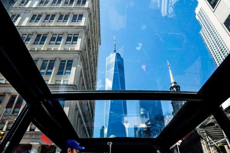 New York City: Guided Private Glass-Top Bus Tour at Night - Key Points