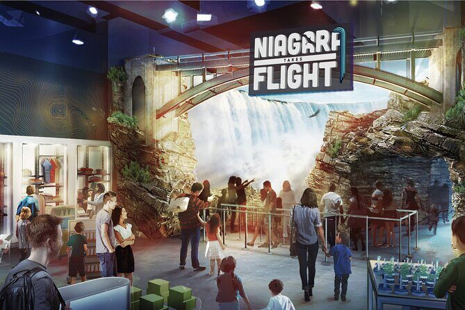Niagara Flying Theatre Ride Skylon Tower Guided Tour Canada - Key Points