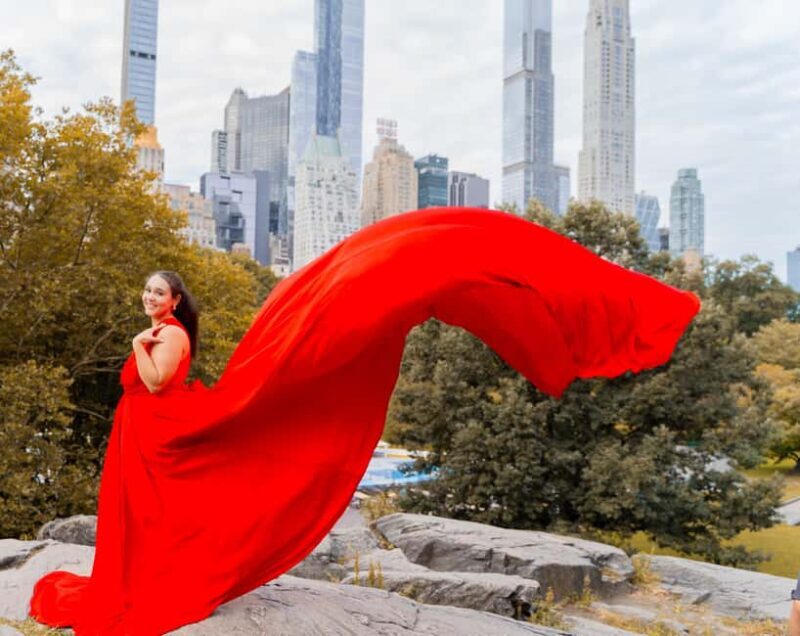 NYC: Flying dress photoshoot Dumbo or Central Park jonadress - The Experience: What to Expect