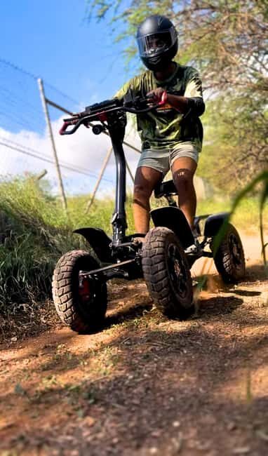 Oahu: Off road Stand-Up ATV and Sunset Snorkel Cruise - An Adventure and Scenic Escape in One Day