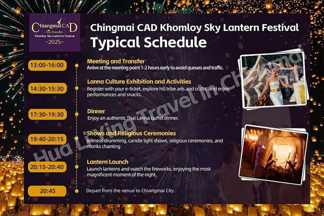Official Ticket: 2025 Chiang Mai CAD Yi Peng Sky Lantern Festival - The Experience of Participating in the Festival