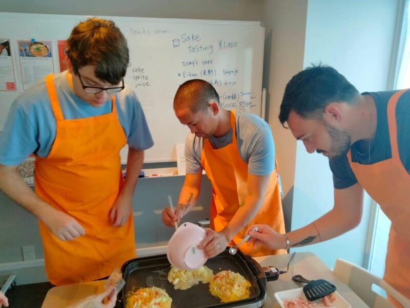Okonomiyaki or Ramen&Gyoza Class with Local Shop Tour - Key Points