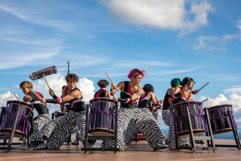 Open-air theater "Tao- no-Oka" Drum TAO Live performance - Key Points