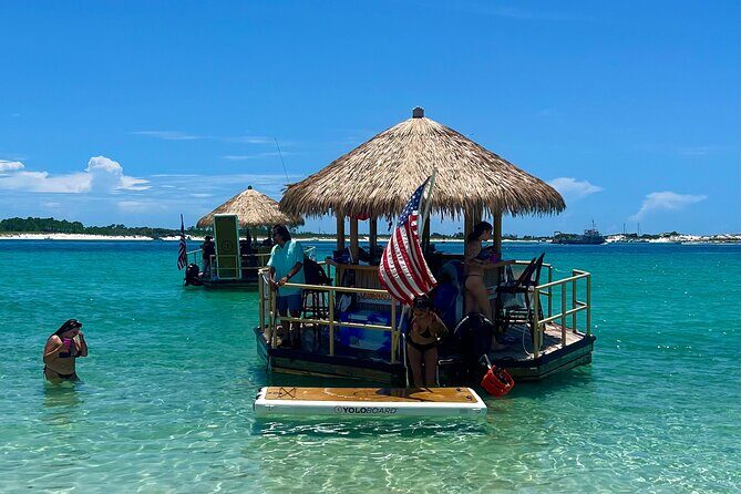 Original CRUISIN TIKIS 3 Hour Cruise, Snorkel, Swim/float Sandbar - The Experience: What You Can Expect