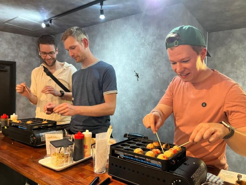 Osaka Sake Tasting with Takoyaki Cooking - Key Points