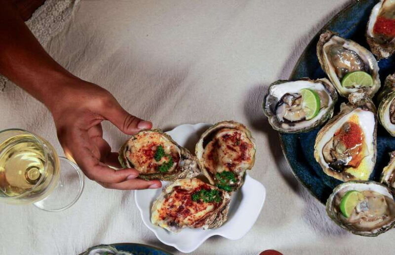 Oyster Platter With Wine By Unawatuna Beach - A Closer Look at the Experience