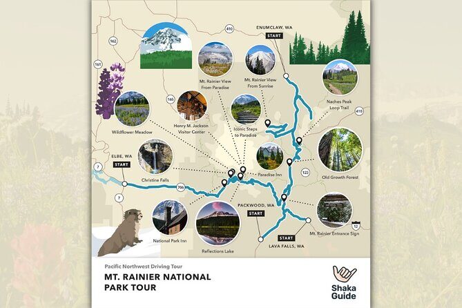 Pacific Northwest Bundle 4 Self-Guided National Park Tours - Key Points