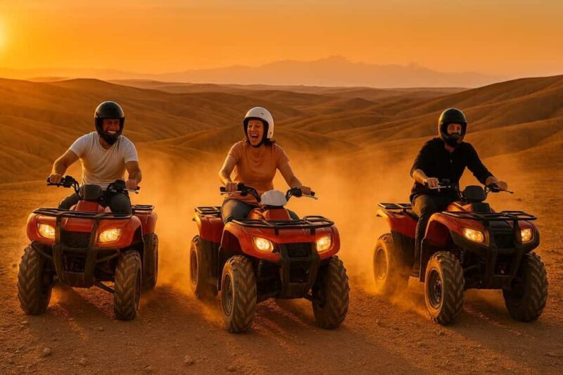 package: Agafay dinner, Sunset, show , Quad or Camel Ride - Key Points