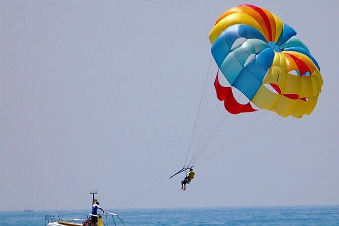 Paradise Island With Water Sports and Lunch Sea Trip, Parasailing - hurghada - Transportation and Group Size