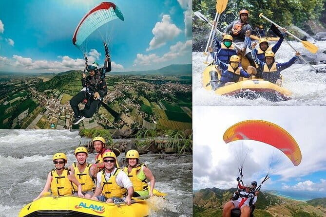 Paragliding and Rafting including lunch and pickup - Key Points