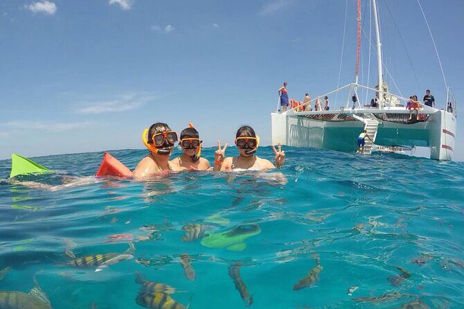 Party Catamaran Cruise with Open Bar and Snorkeling Montego Bay - Key Points