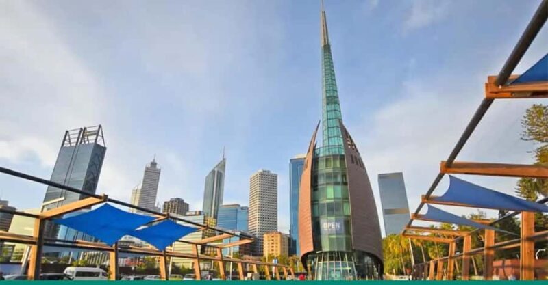 Perth Landmarks & Scenic Foreshore - Guided Bike Tour - Crossing the Iconic Matagarup Bridge