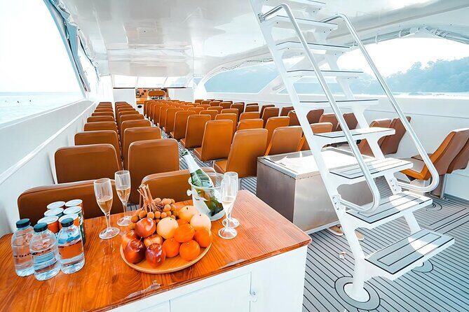 Phuket: Phi Phi, Bamboo & Maiton Speed Catamaran Tour - Guided expertise and group size