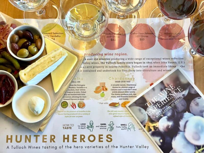 Pokolbin: Tulloch Hunter Heroes Wine Tasting & Cheese Board - Exploring the Hunter Valley Through Tulloch’s Lens