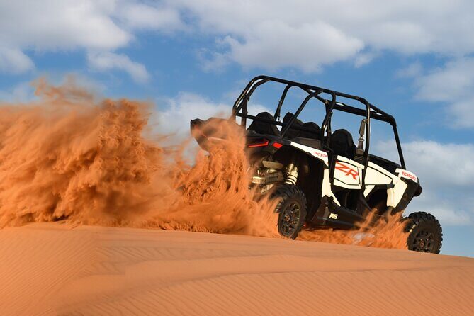 Polaris 1000CC 4Seater Buggy Rental in an open Desert Safari - What to Expect from Your Desert Buggy Experience