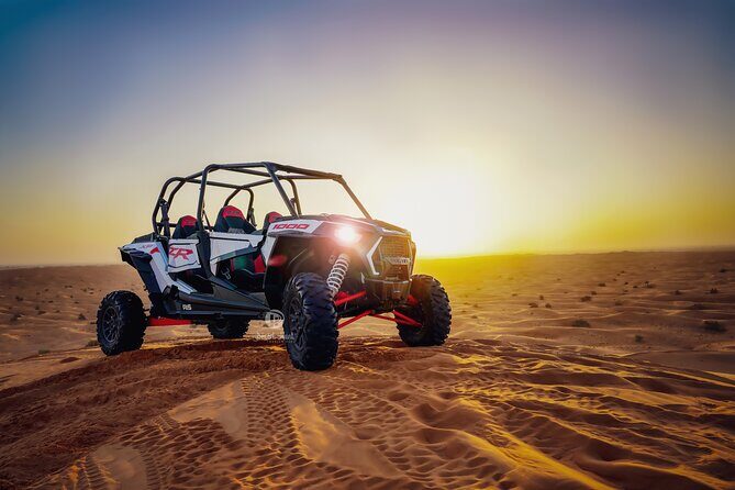 Polaris 1000CC 4Seater Buggy Rental in an open Desert Safari - The Realities of the Desert Ride