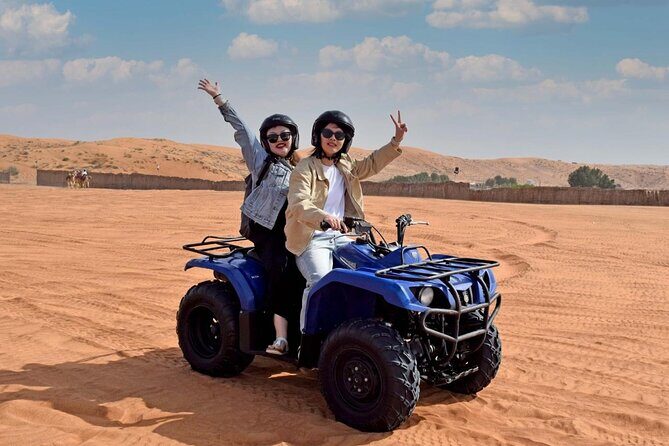 Premium Desert Quad (ATV) Bike Ride Adventure & Sand boarding - Transportation, Duration, and Group Size