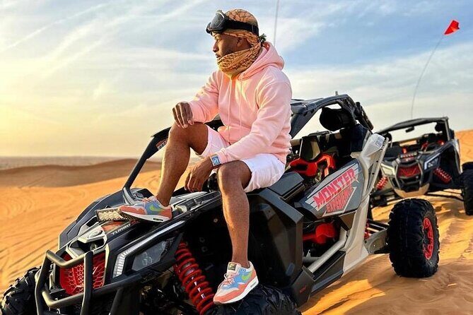 Premium Desert safari With Dune buggy camel ride BBQ dinner - Key Points