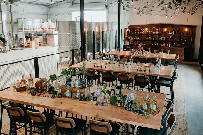 Premium Gin Tasting Activity in Cygnet River - The Grounds and Additional Offerings