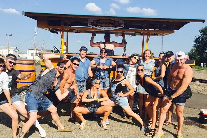 Private Bar Hopping Tour (for 8-15 people) on a Party Bike - The Scenic and Artistic Touch