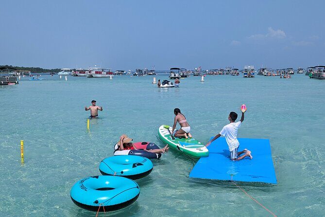 Private Captained Pontoon to Crab Island in Destin 3,4,5, or 6 Hr - The Sum Up