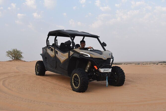 Private Evening Desert Safari Dubai 4×4 Vehicle with BBQ Dinner - Dune Bashing and Sandboarding