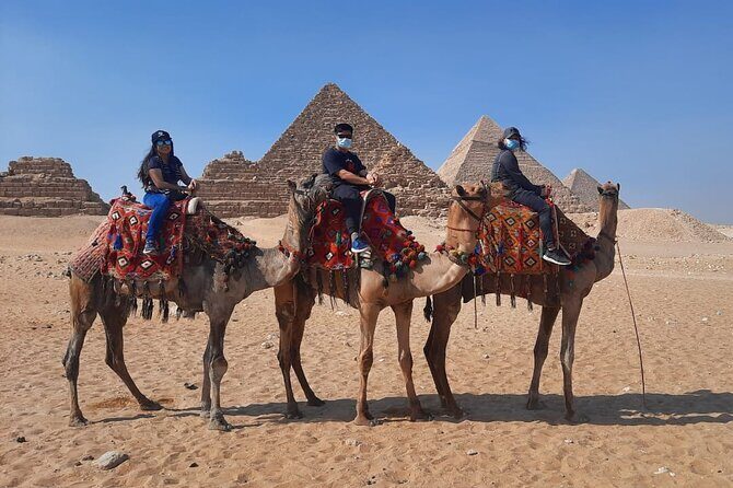 Private Excursion Giza pyramids ,Sphinx ,Valley Temple With Camel ride and Lunch - FAQ