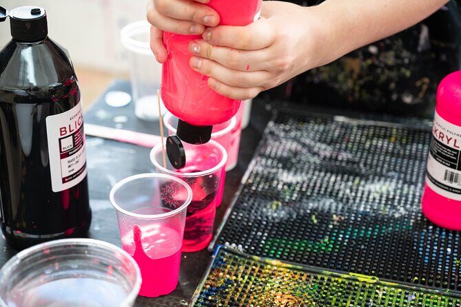 Private Fluid Art Class in Houston - What to Expect from the Fluid Art Experience