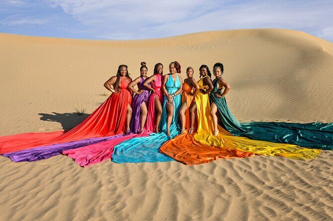 Private Flying Dress Photography in Dubai with Private Transfers - Key Points