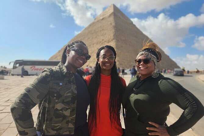 Private Giza Pyramids Sphinx Memphis Saqqara Lunch and Camel - FAQs