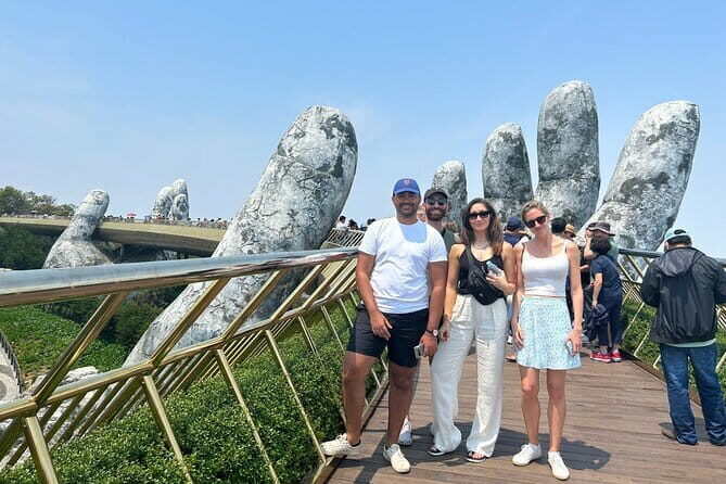 Private Guided Full Day Tour Ba Na Hills Golden Hands Bridge AND Marble Mountain - Key Points
