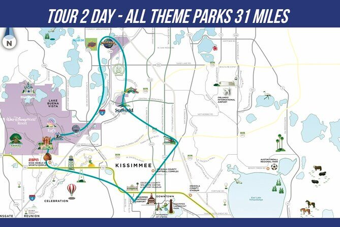 Private Helicopter Day Tour Orlando Parks (31miles or 48miles) - The Itinerary in Detail