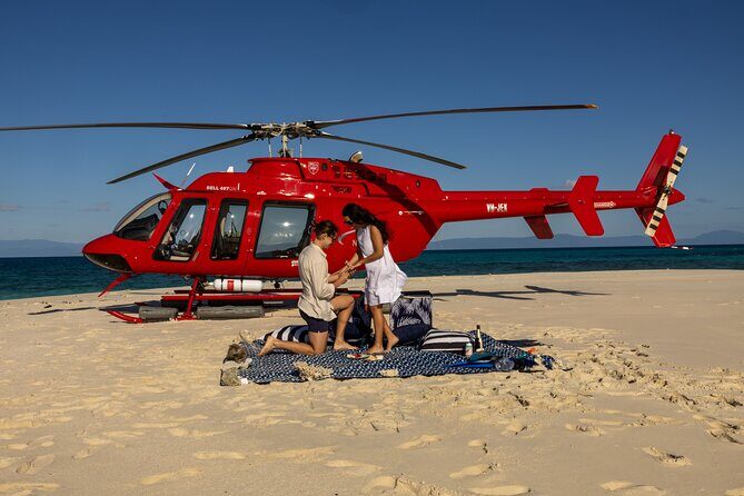 Private Helicopter Tour: Reef Island Snorkeling and Gourmet Picnic Lunch - Key Points