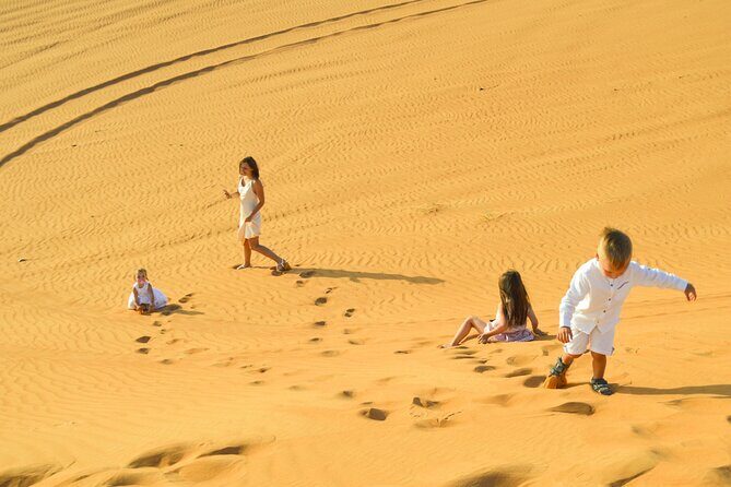 Private Morning Desert Safari Dubai Camel Riding and Sandboaring - Key Points