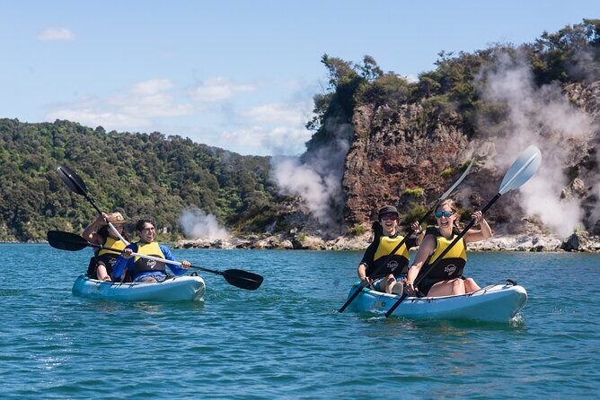 Private Waimangu Steaming Cliffs Kayak Tour - Exploring Rotorua’s geothermal landscape with a kayak