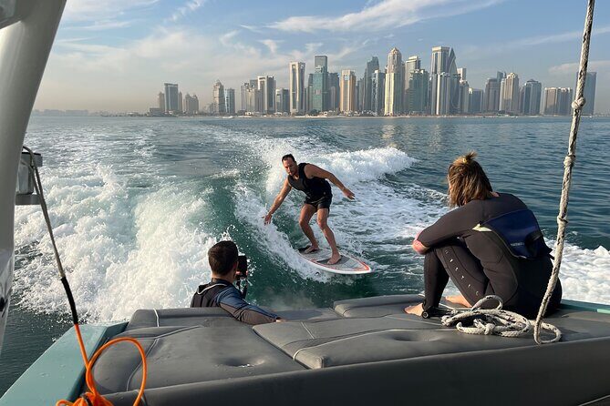 Private Wakesurfing or Wakeboarding along Doha's skyline - Who Will Enjoy This Experience?