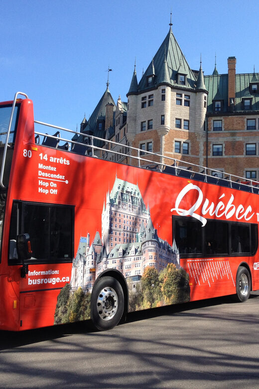 Quebec City: Hop-on Hop-off Open-Top Double Decker Bus Tour - Price and Value